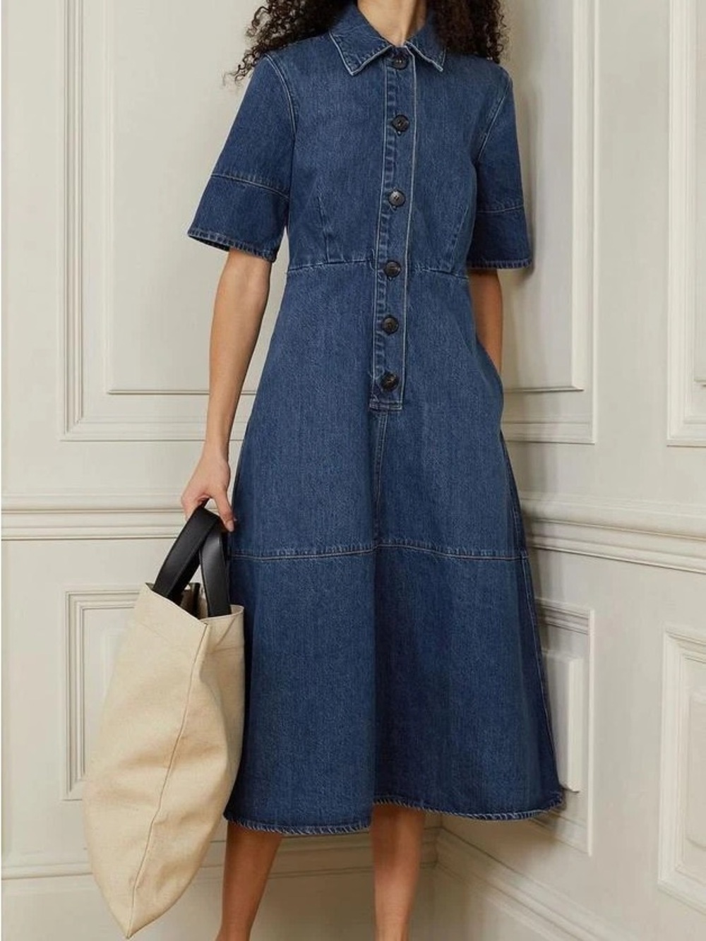CO Denim Midi Dress